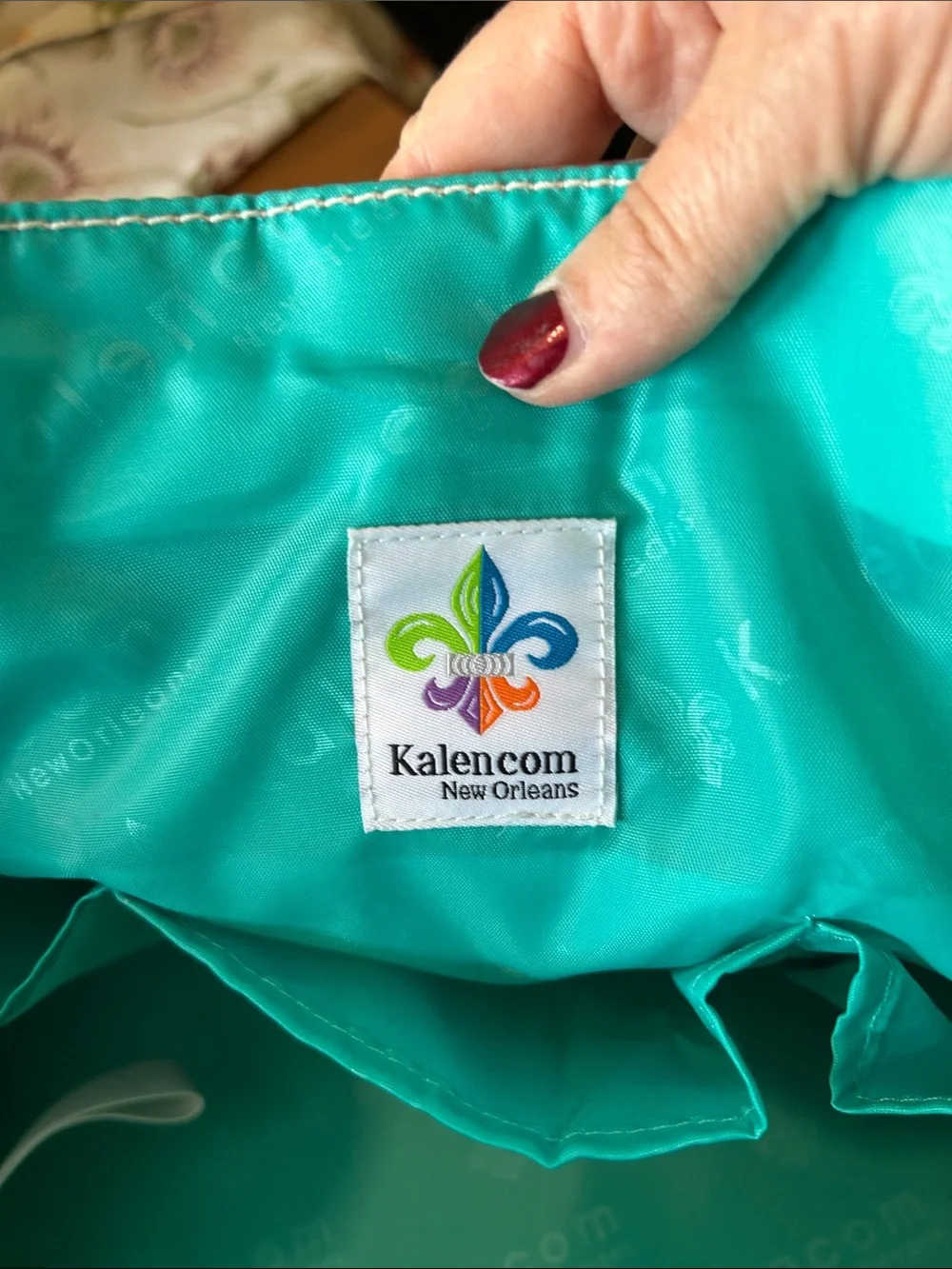Kalemcom New Orleans Colorful Circle Print Diaper Bag with pouch - Multicolor